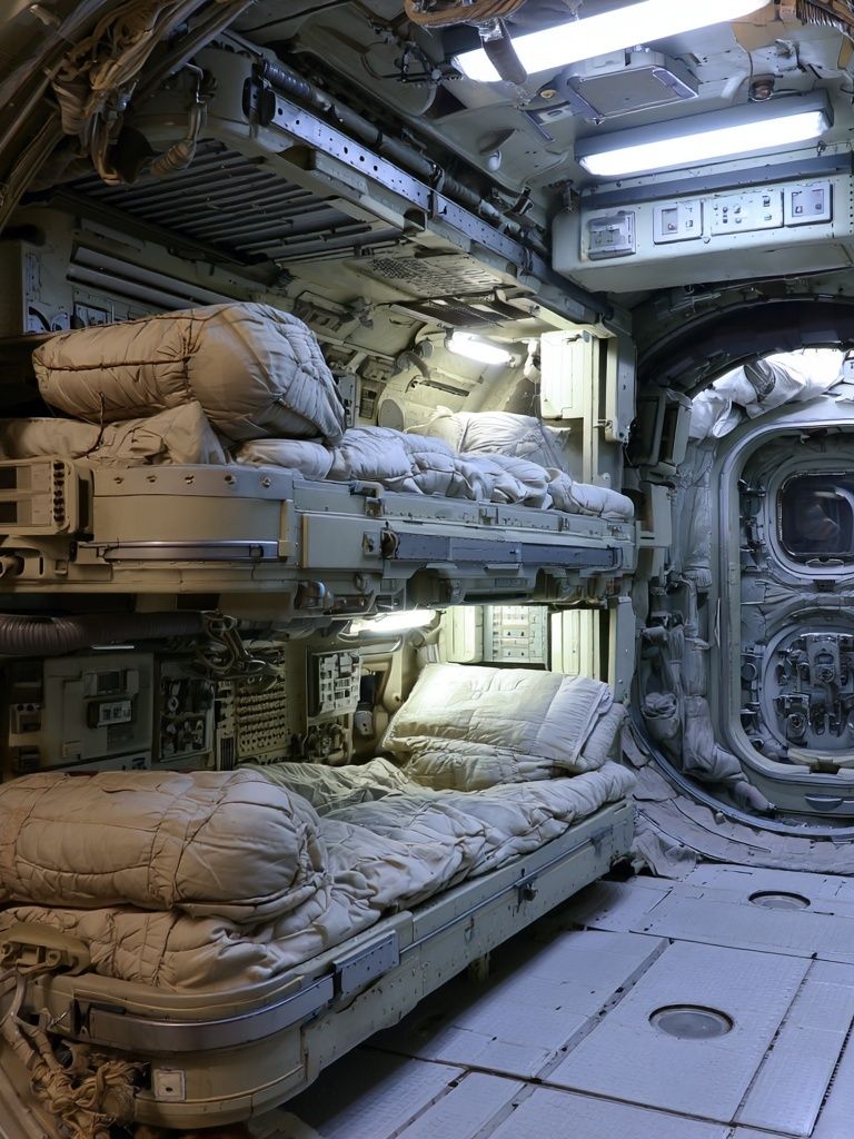 Space Station Interior Photography Poster. poster — space art