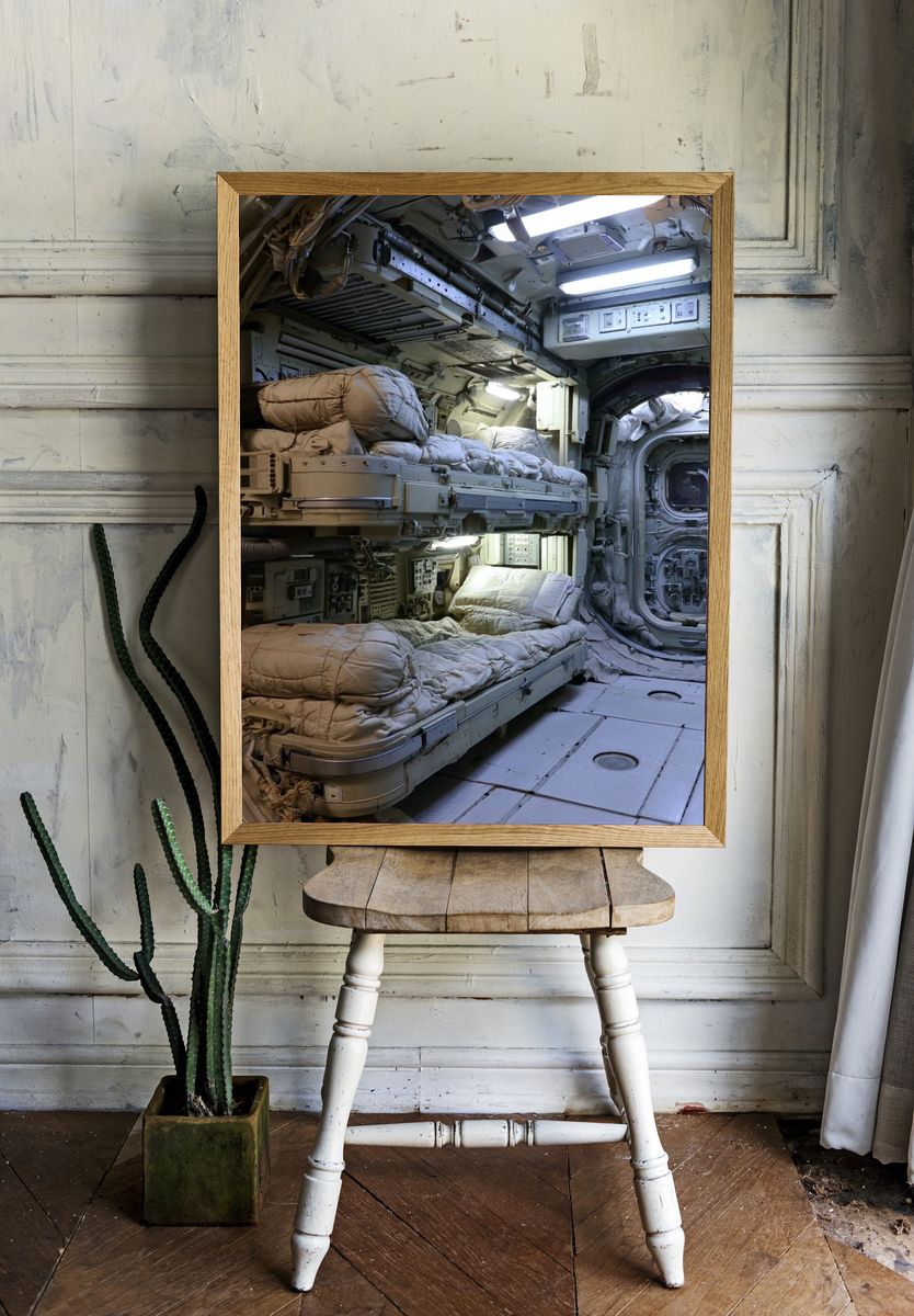 Space Station Interior Photography Poster. room preview