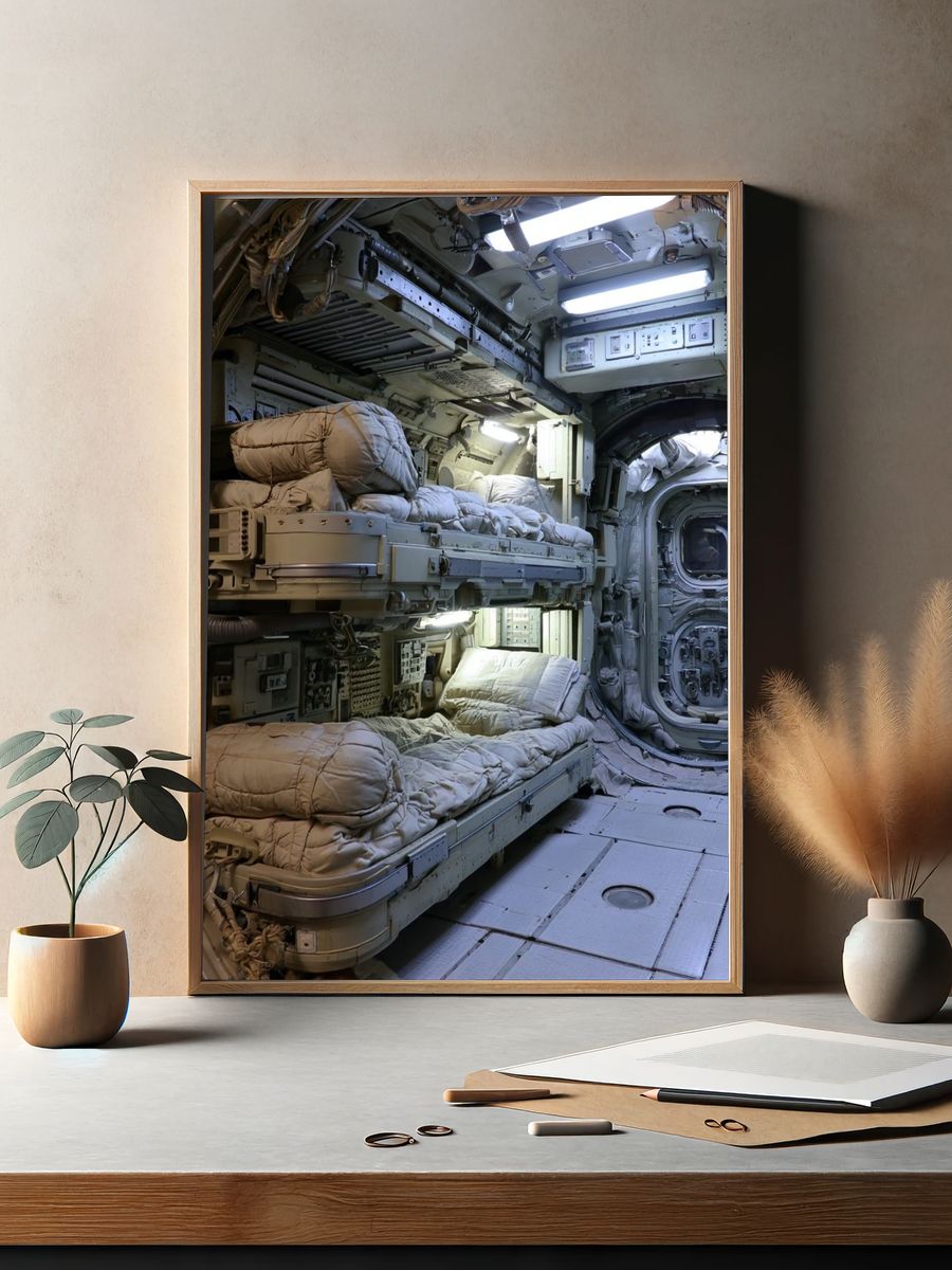 Space Station Interior Photography Poster. — room view 2