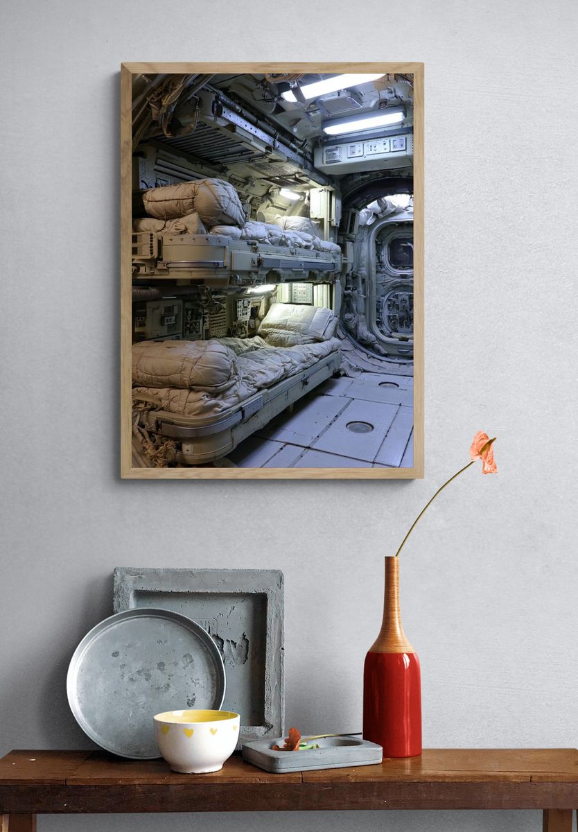 Space Station Interior Photography Poster. — room view 3