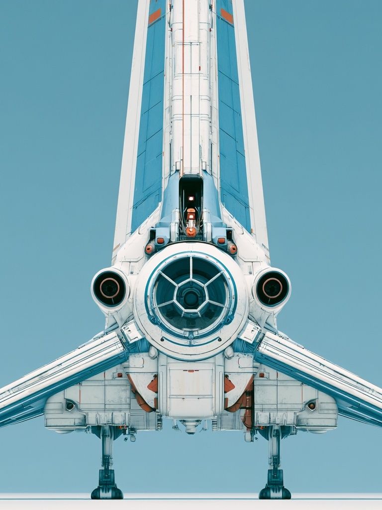 Retro Space Shuttle Poster. poster — space art