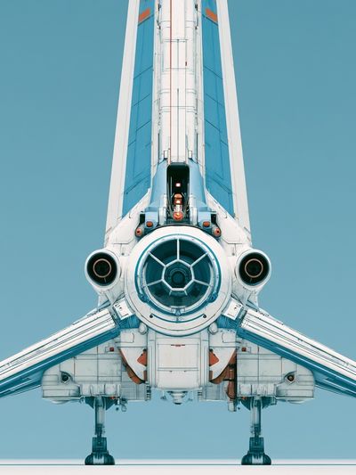 Retro Space Shuttle Poster.