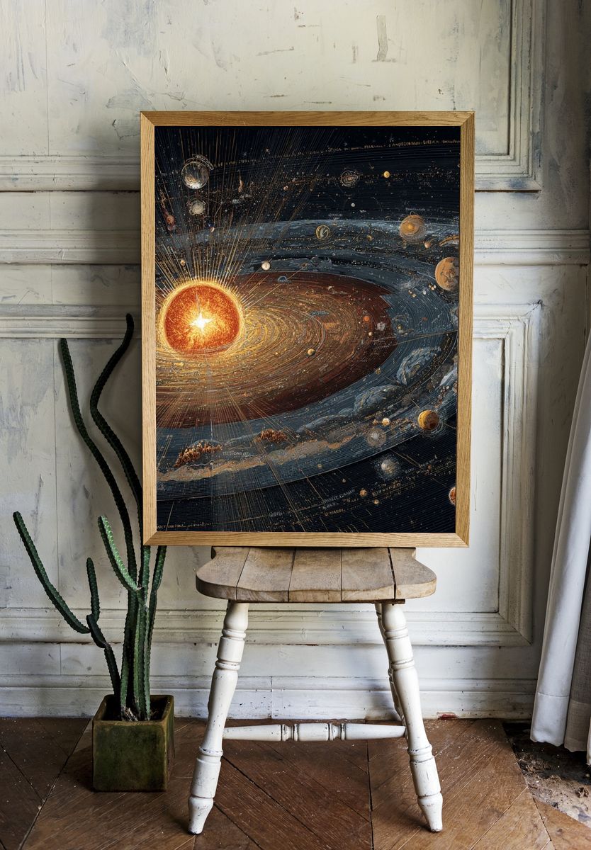 Solar System — Space Print room preview