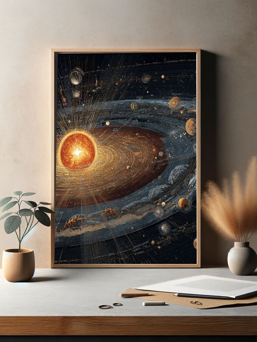 Solar System — Space Print. — room view 2