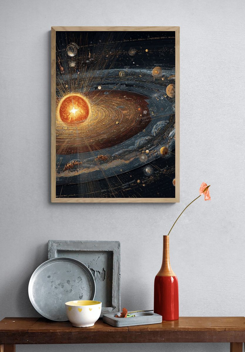 Solar System — Space Print. — room view 3
