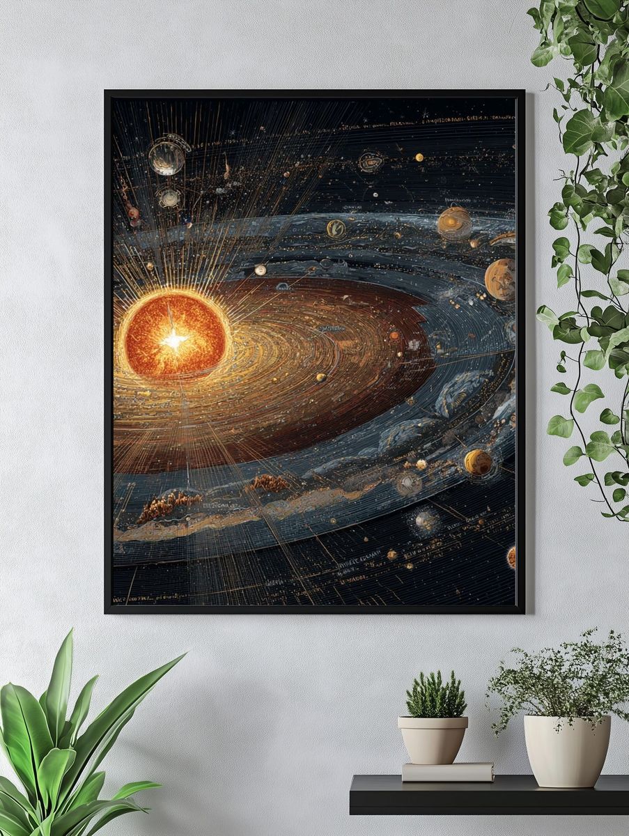 Solar System — Space Print. — room view 4