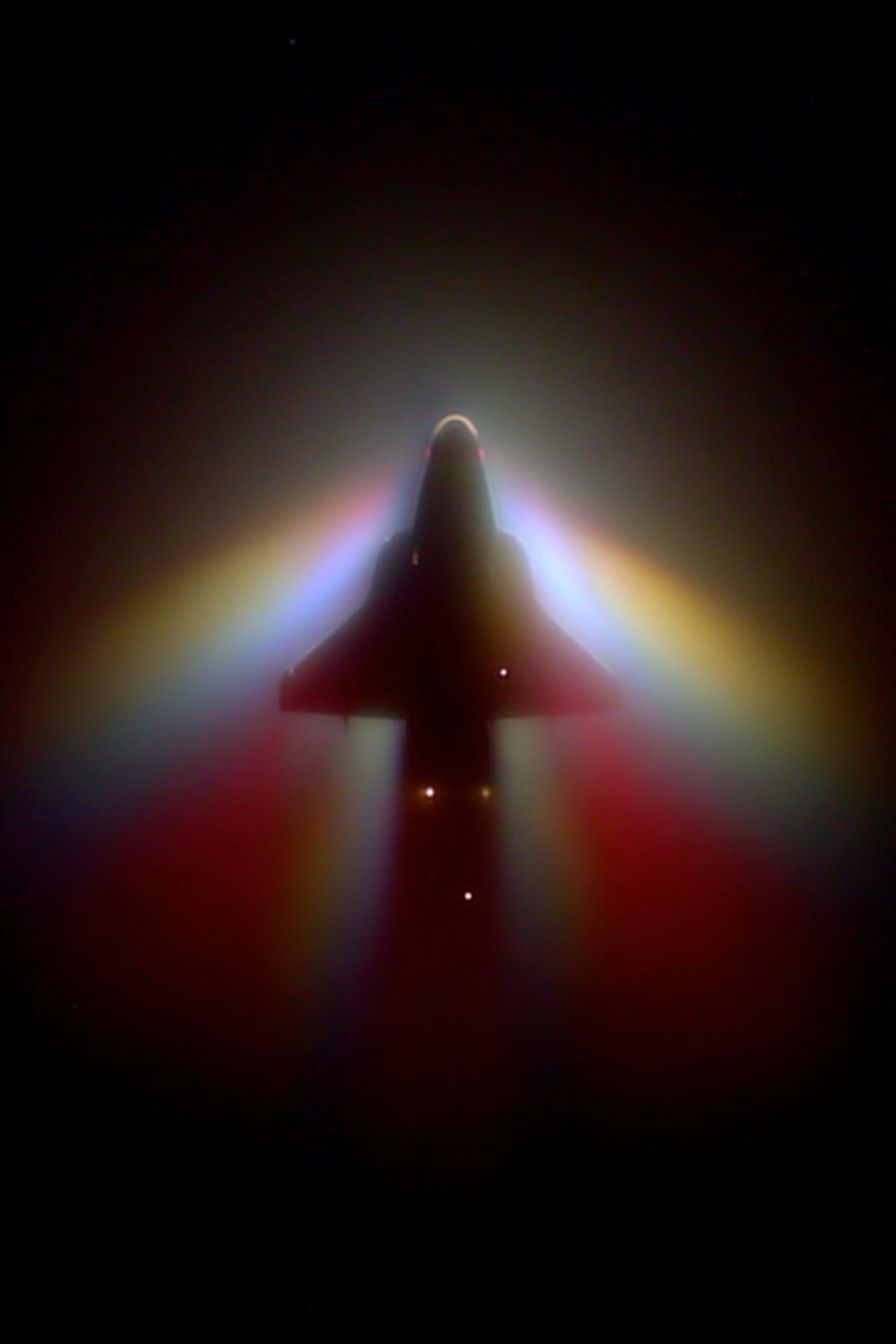 Space Shuttle Silhouette — Space Art Print. poster detail