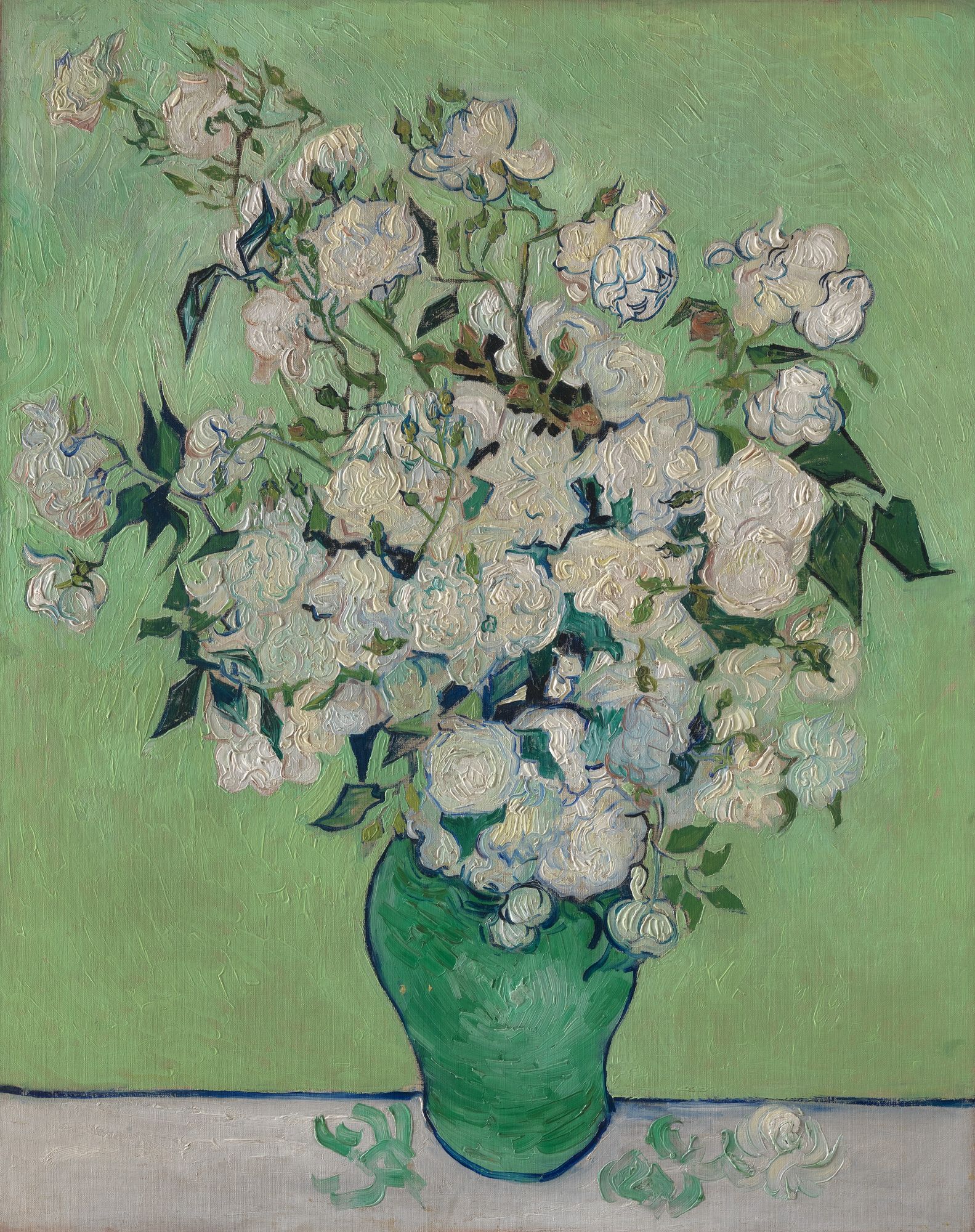 Roses by Vincent van Gogh — Art Print. poster detail