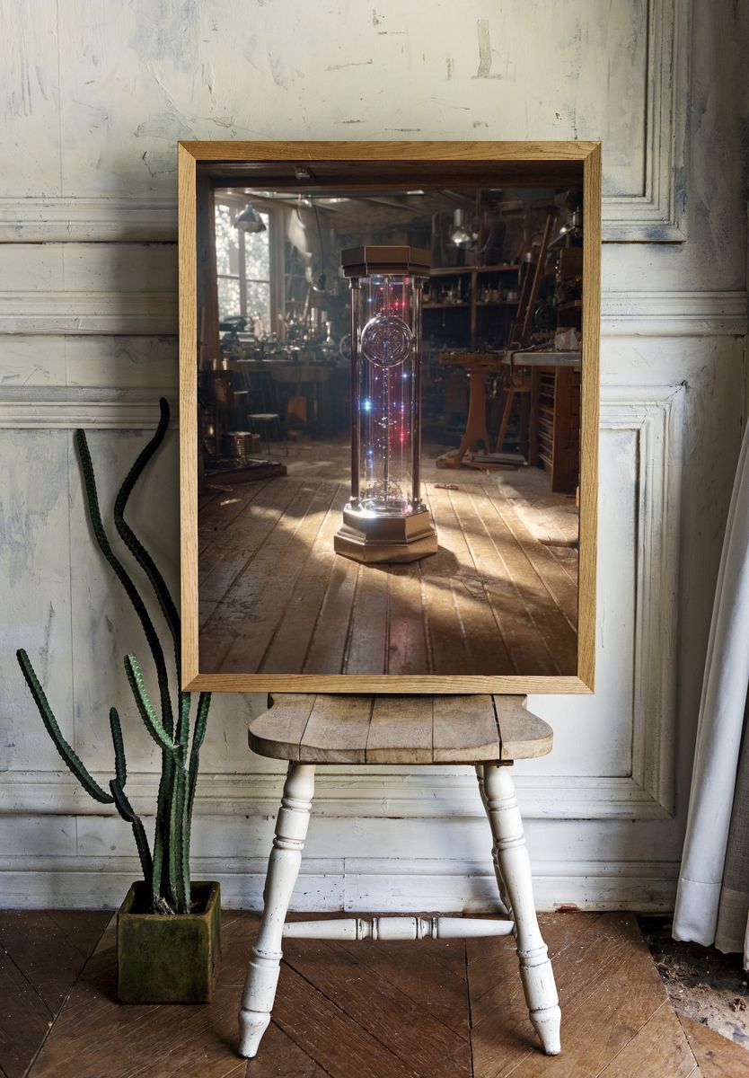 Steampunk Time Machine Poster. — room view 1
