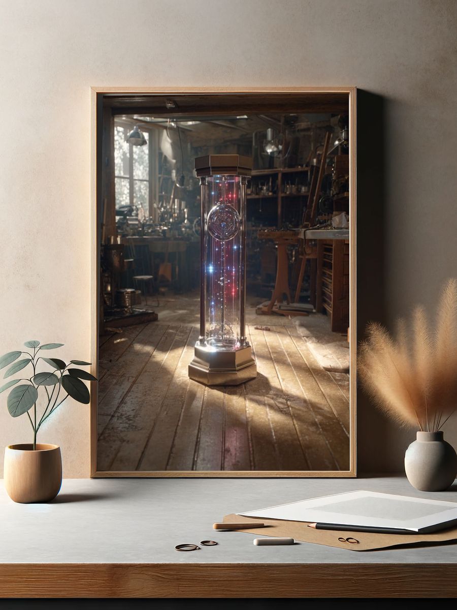 Steampunk Time Machine Poster. — room view 2