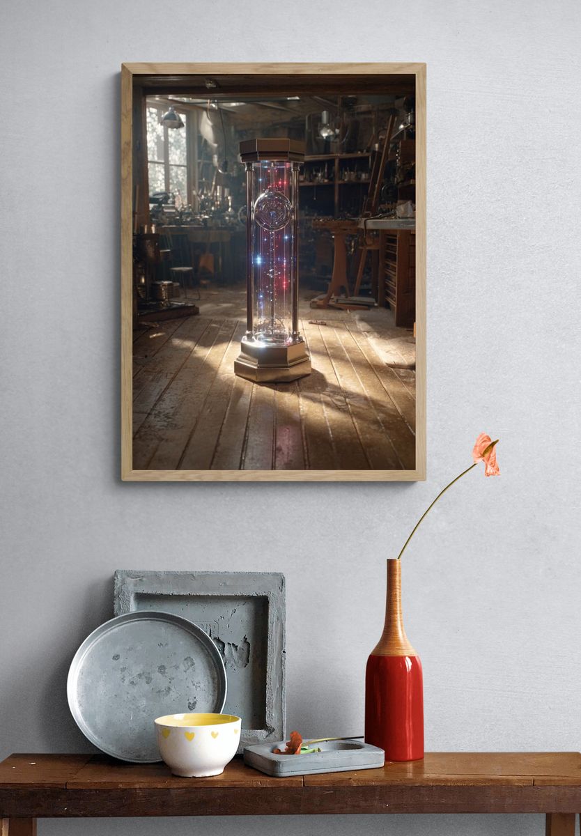 Steampunk Time Machine Poster. — room view 3