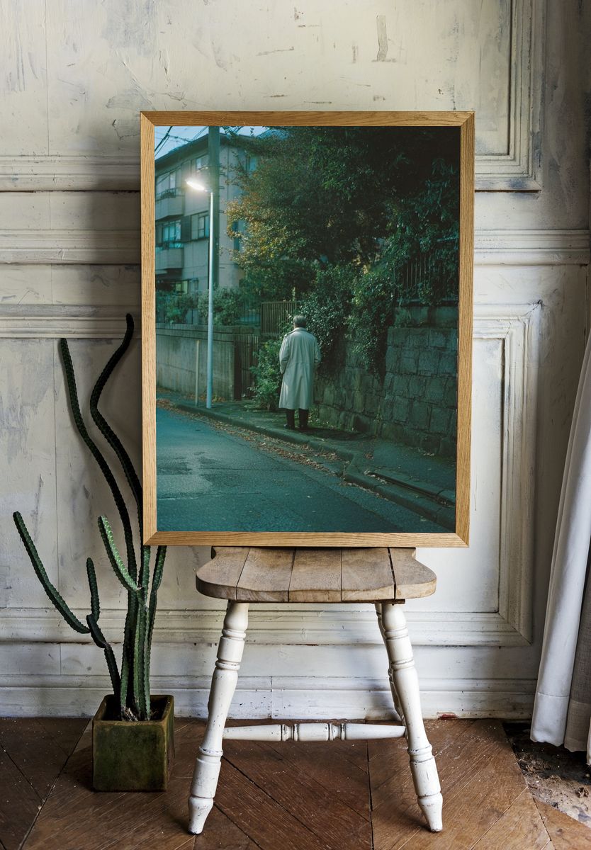 Lonely Street at Dusk Photography Poster. — room view 1