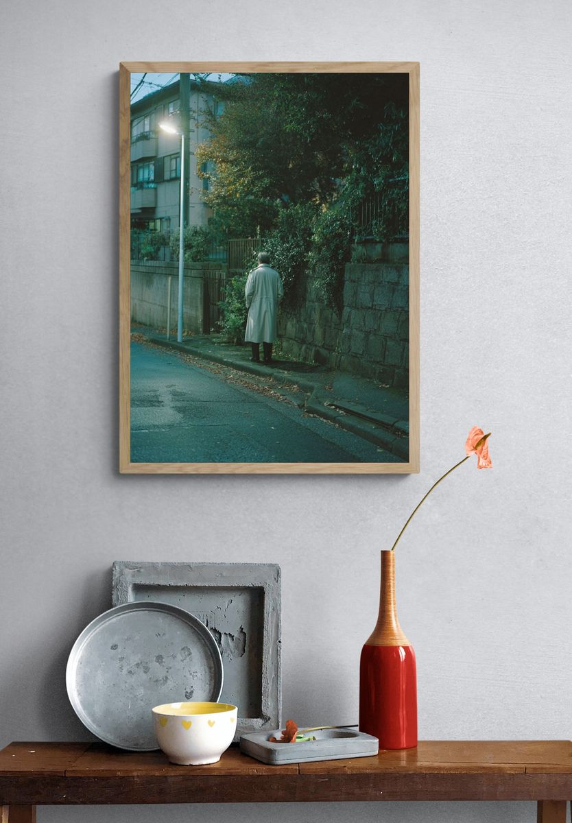 Lonely Street at Dusk Photography Poster. — room view 3