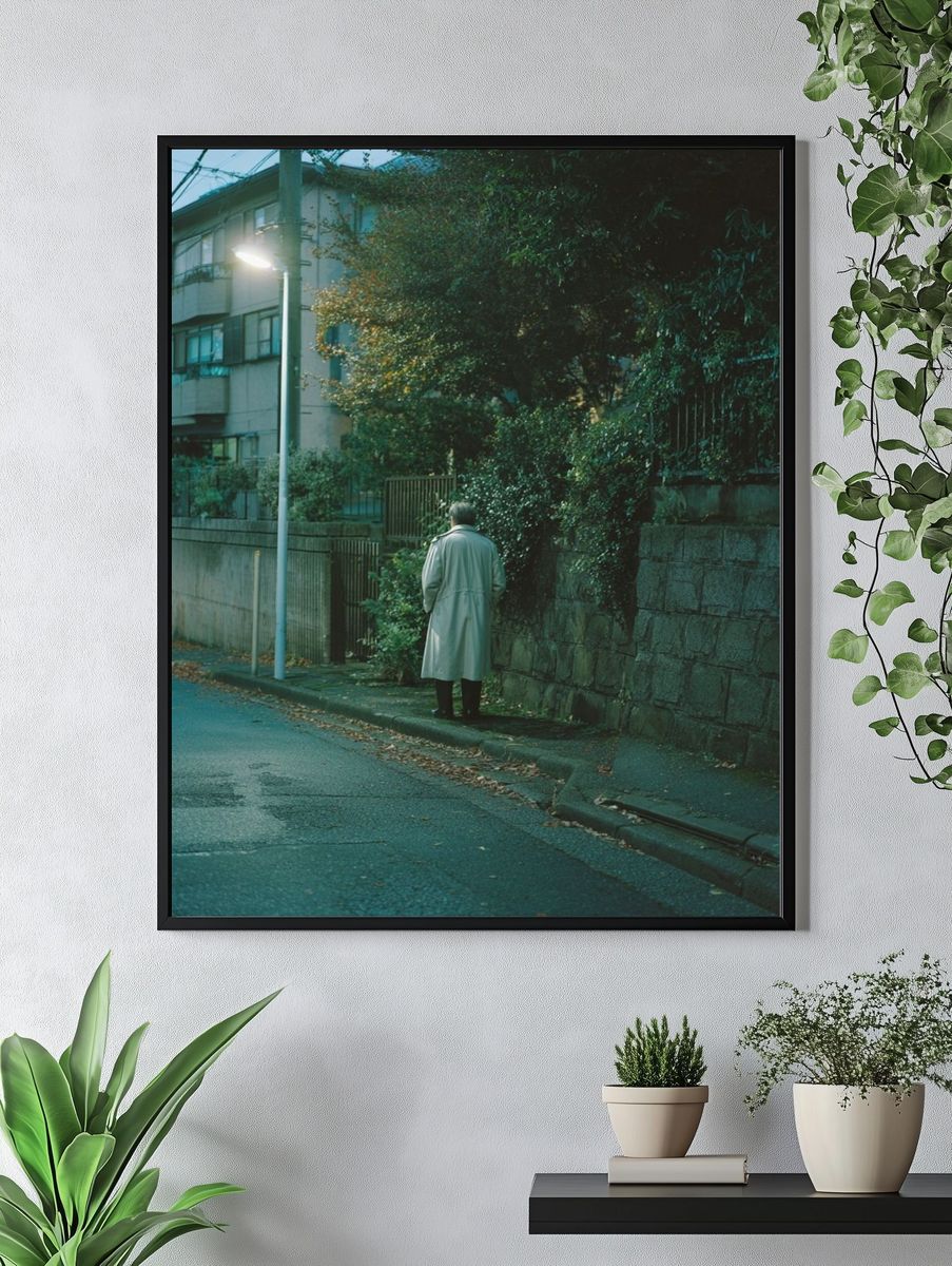 Lonely Street at Dusk Photography Poster. — room view 4