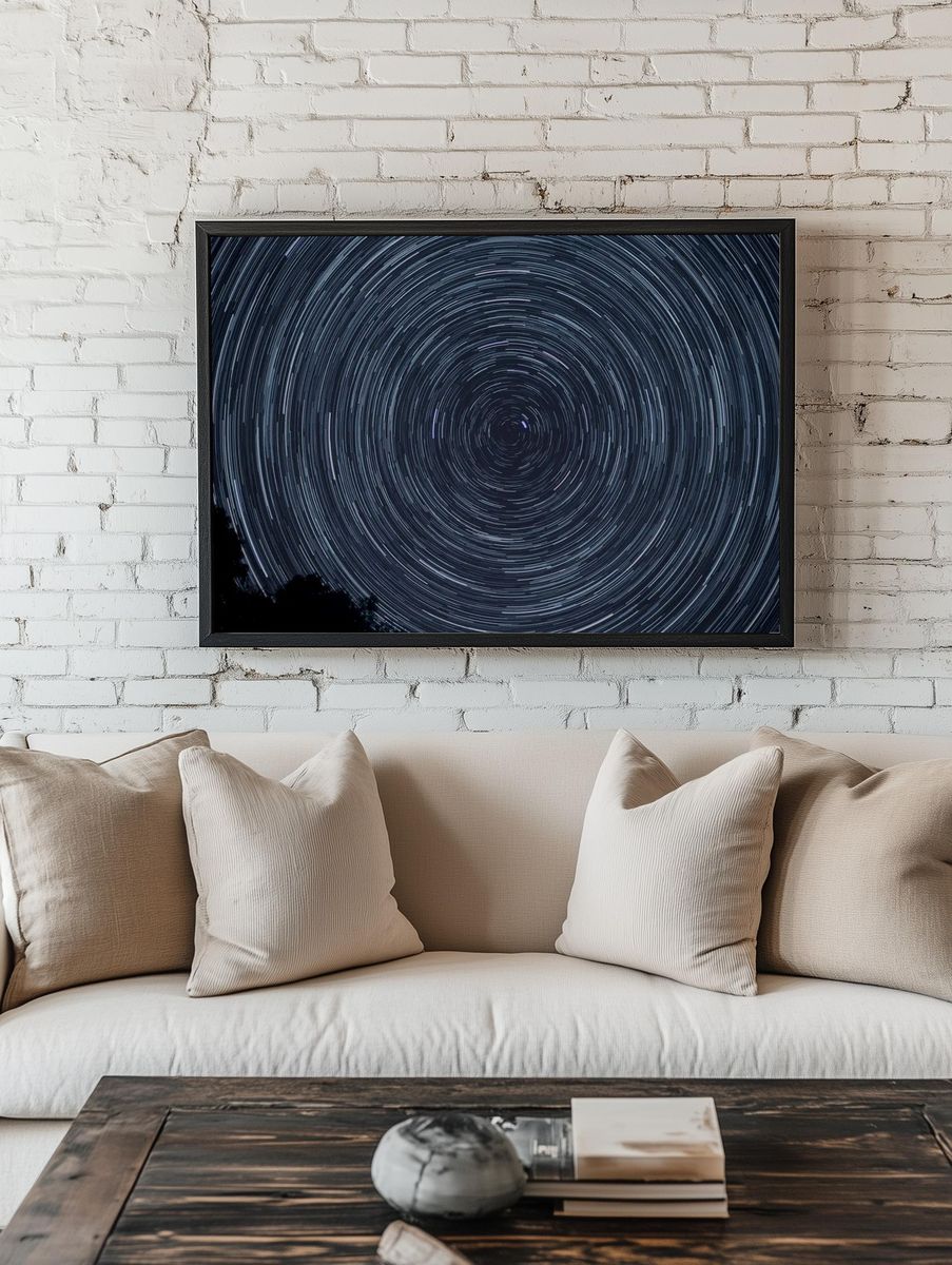 Spiral starry sky. — room view 1
