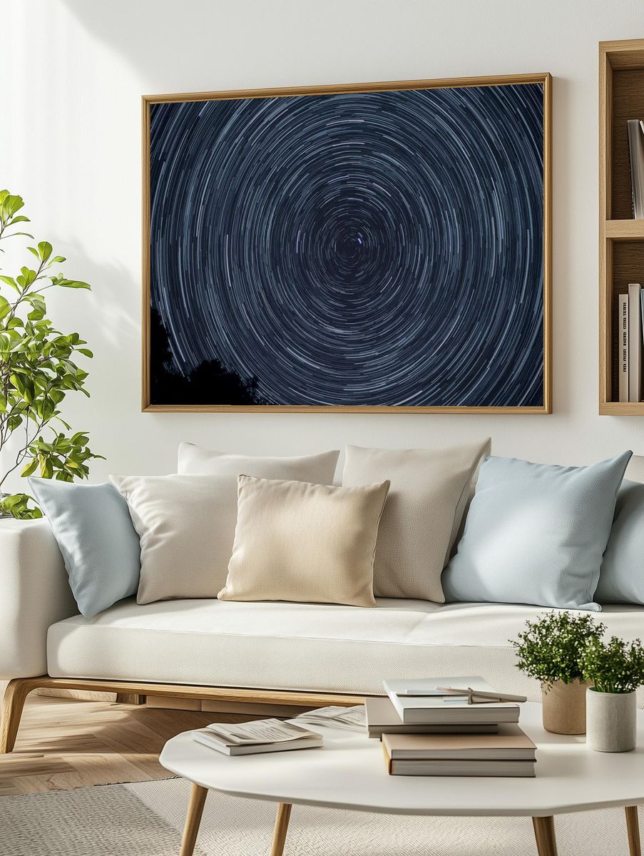 Spiral starry sky. — room view 2