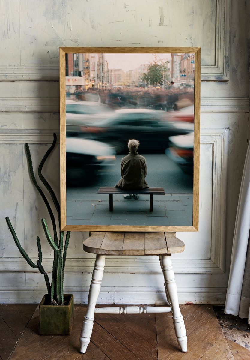 Urban Motion Street Photography Poster. — room view 1
