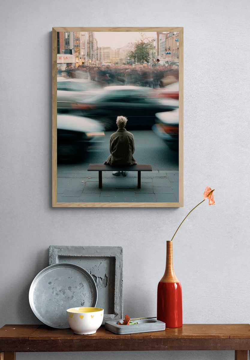 Urban Motion Street Photography Poster. — room view 3