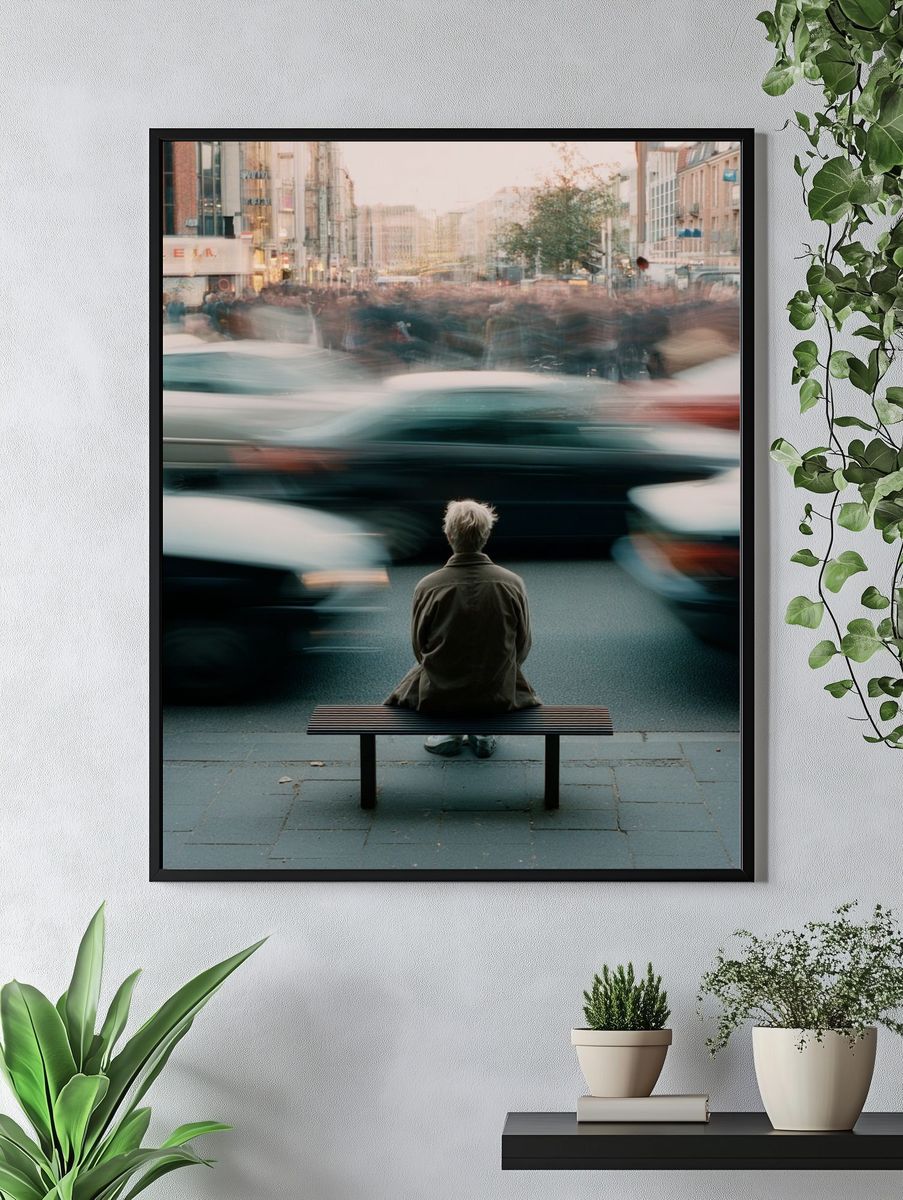 Urban Motion Street Photography Poster. — room view 4