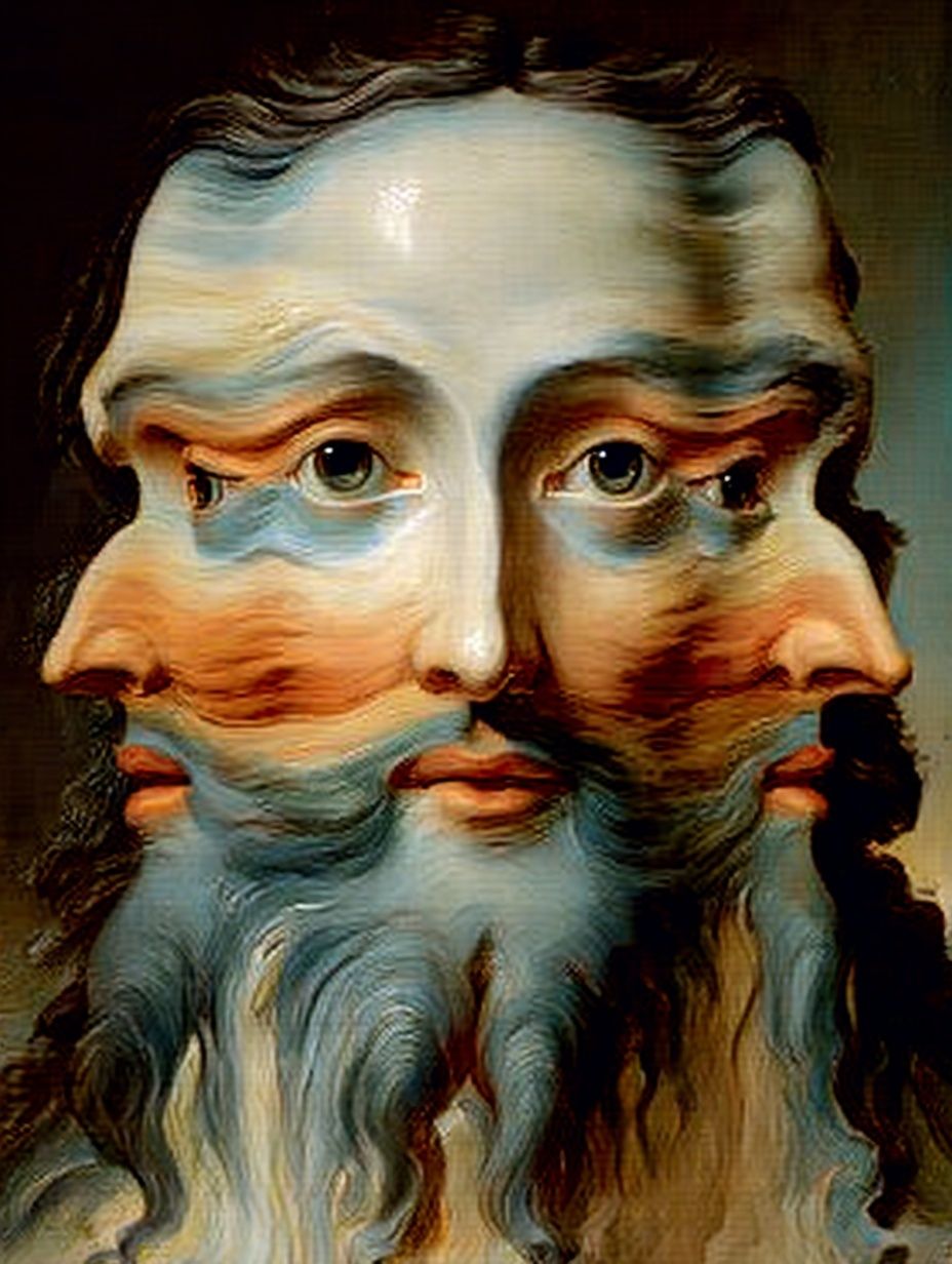 Surreal Faces — Fine Art Print. poster detail