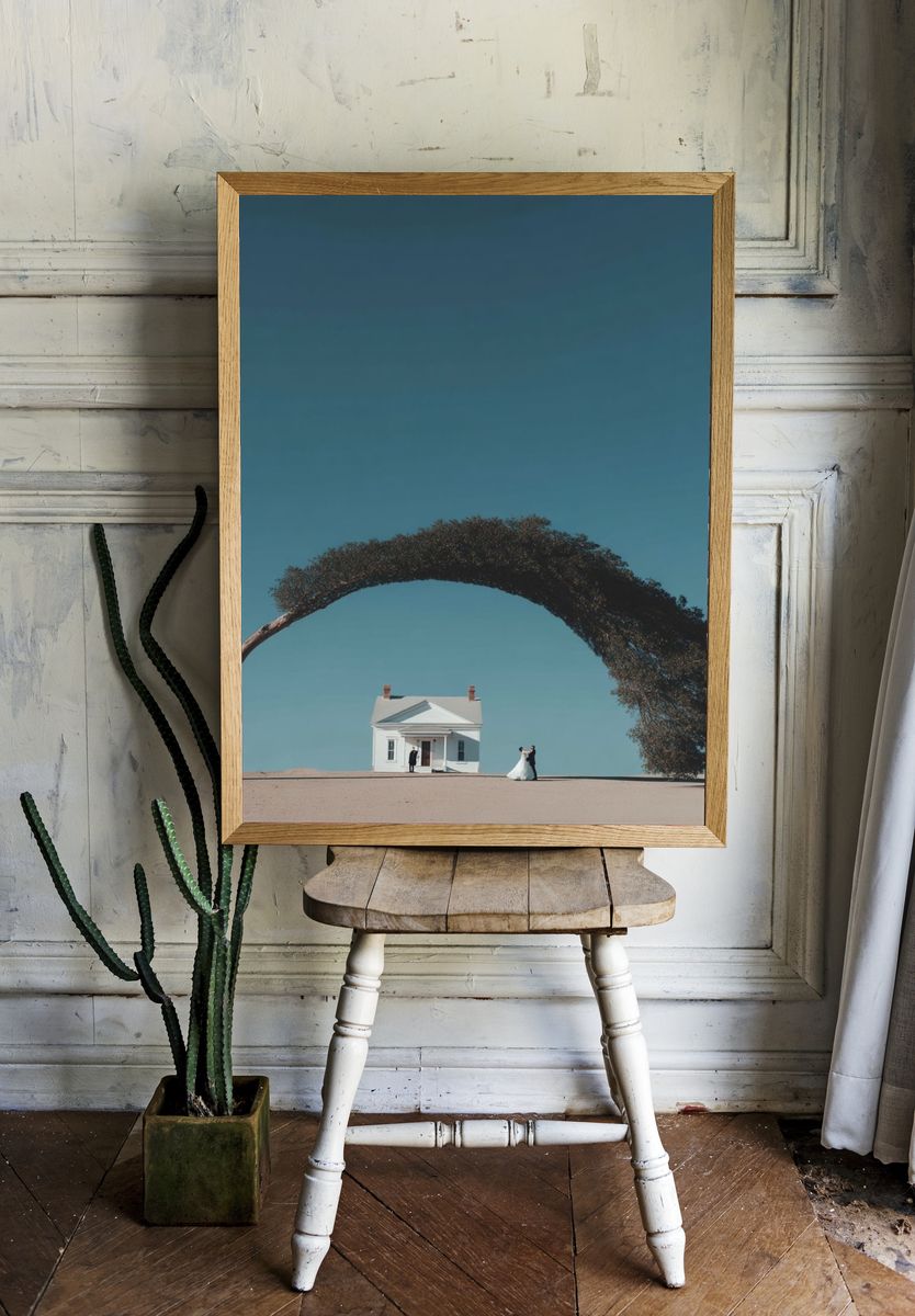 Surreal Wedding Tree Landscape Poster. — room view 1