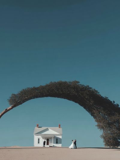 Surreal Wedding Tree Landscape Poster. poster print