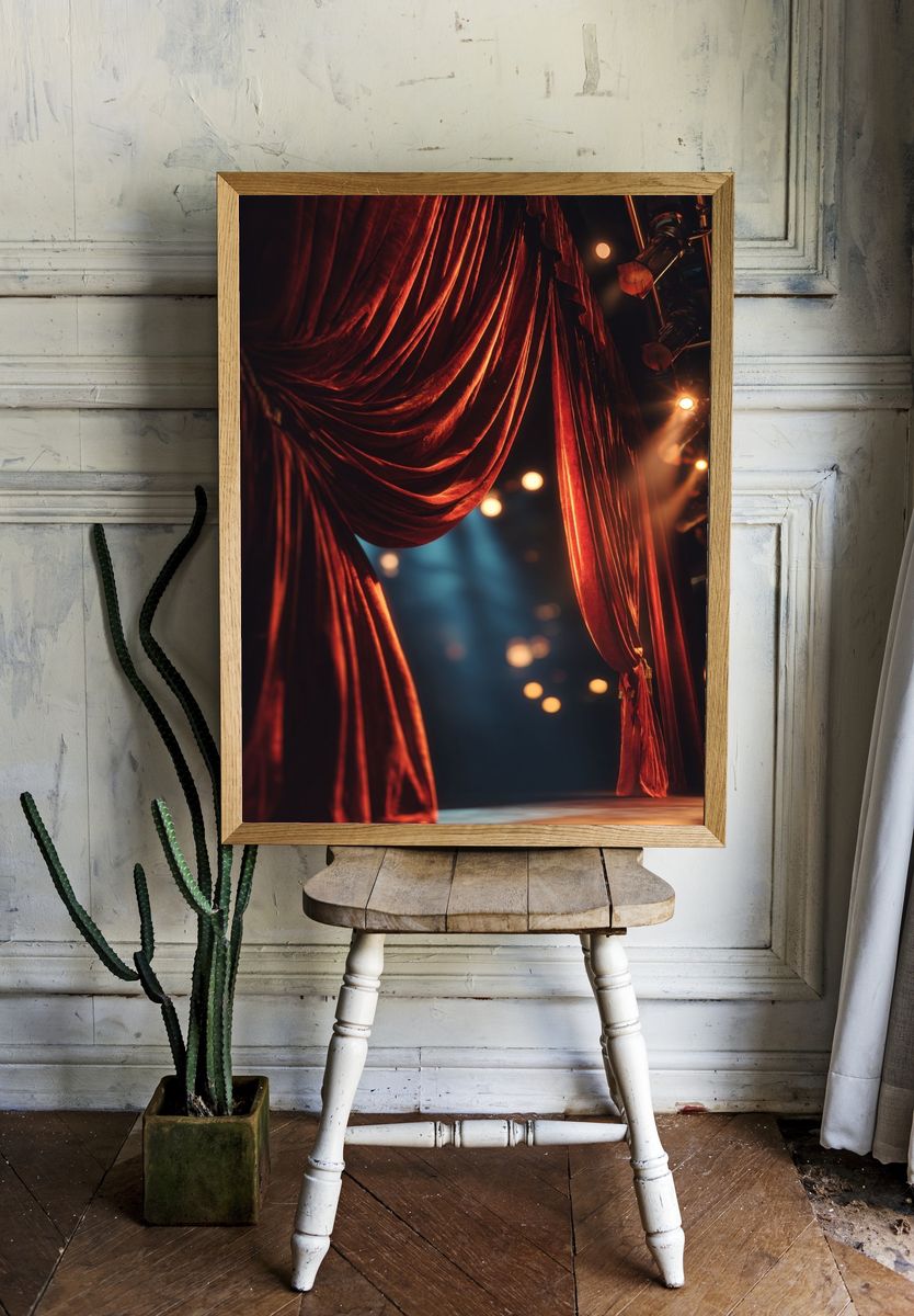 Theater Curtain — Photography Print. — room view 1