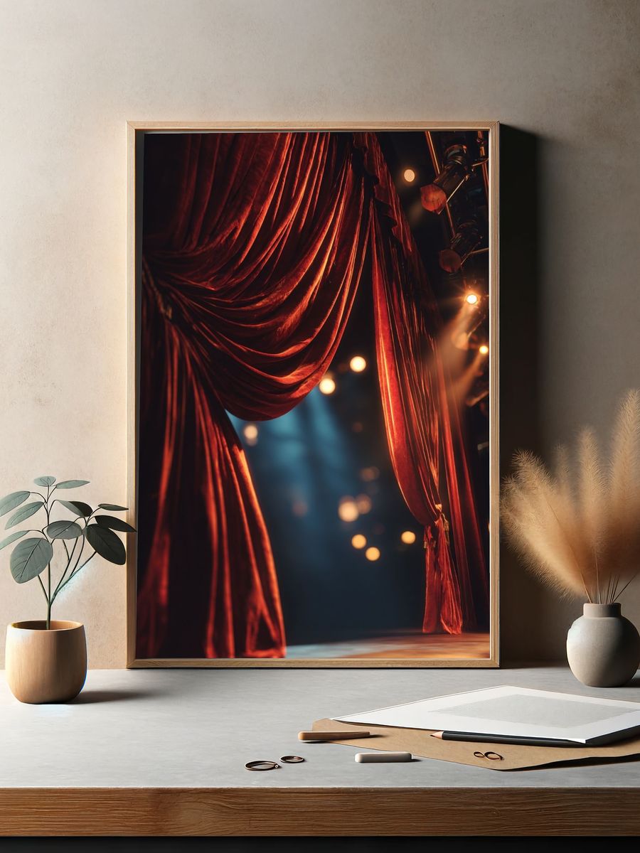 Theater Curtain — Photography Print. — room view 2