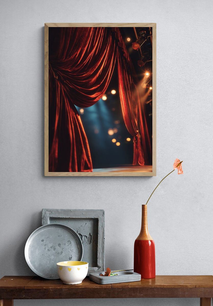 Theater Curtain — Photography Print. — room view 3