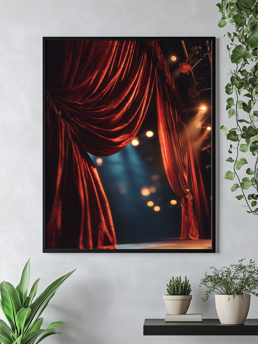 Theater Curtain — Photography Print. — room view 4