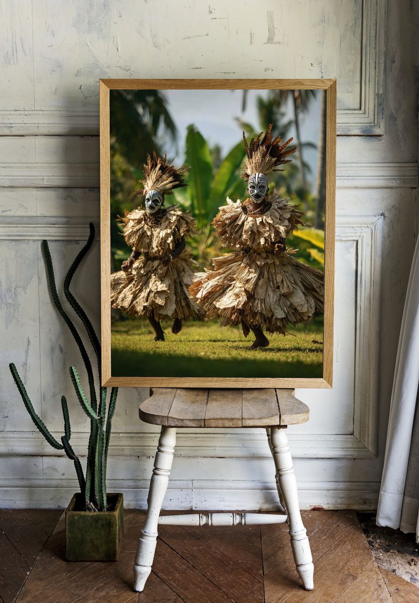 Traditional Dance in Nature — Photography Print. — room view 1