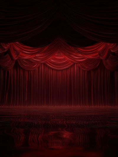 Red Velvet Curtain — Theater Print. poster print