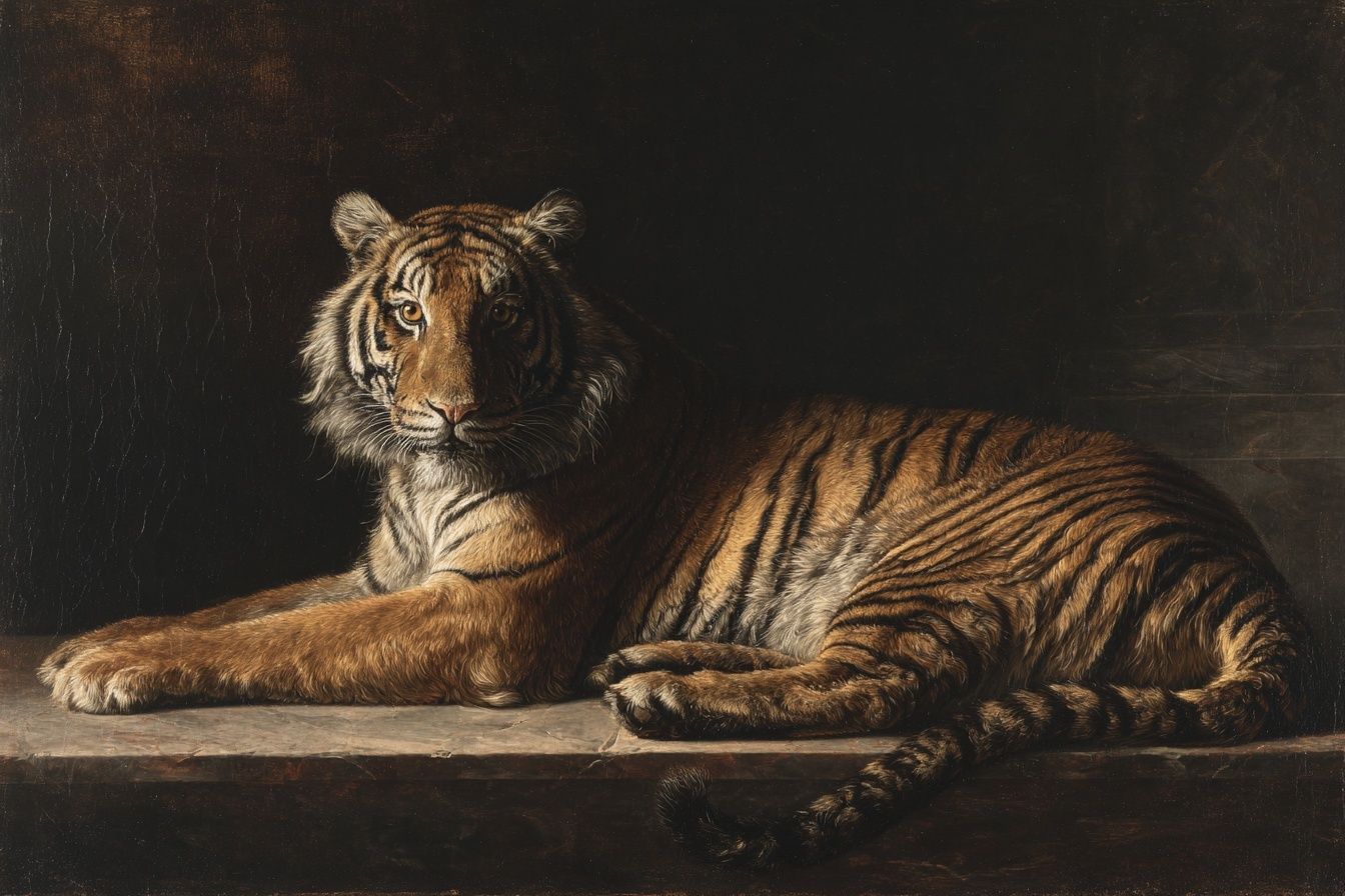 Resting Tiger — Fine-Art Print. poster detail