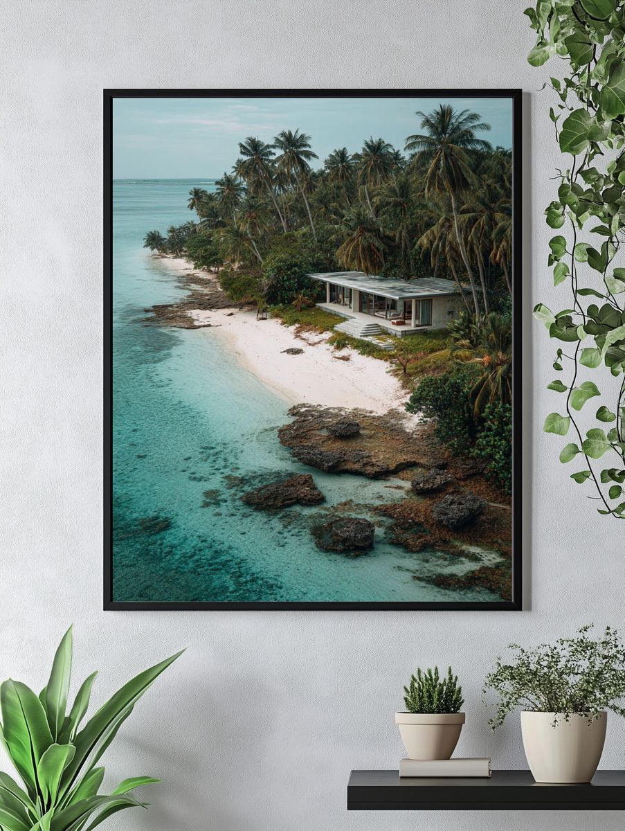 Tropical Beach House — Photography Print. — room view 4