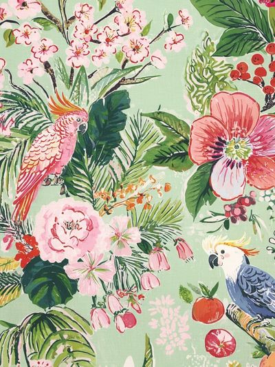 Tropical Floral and Bird Print Poster. poster print