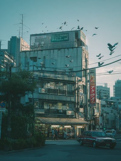 Tokyo Street Dusk Photography Poster. poster print