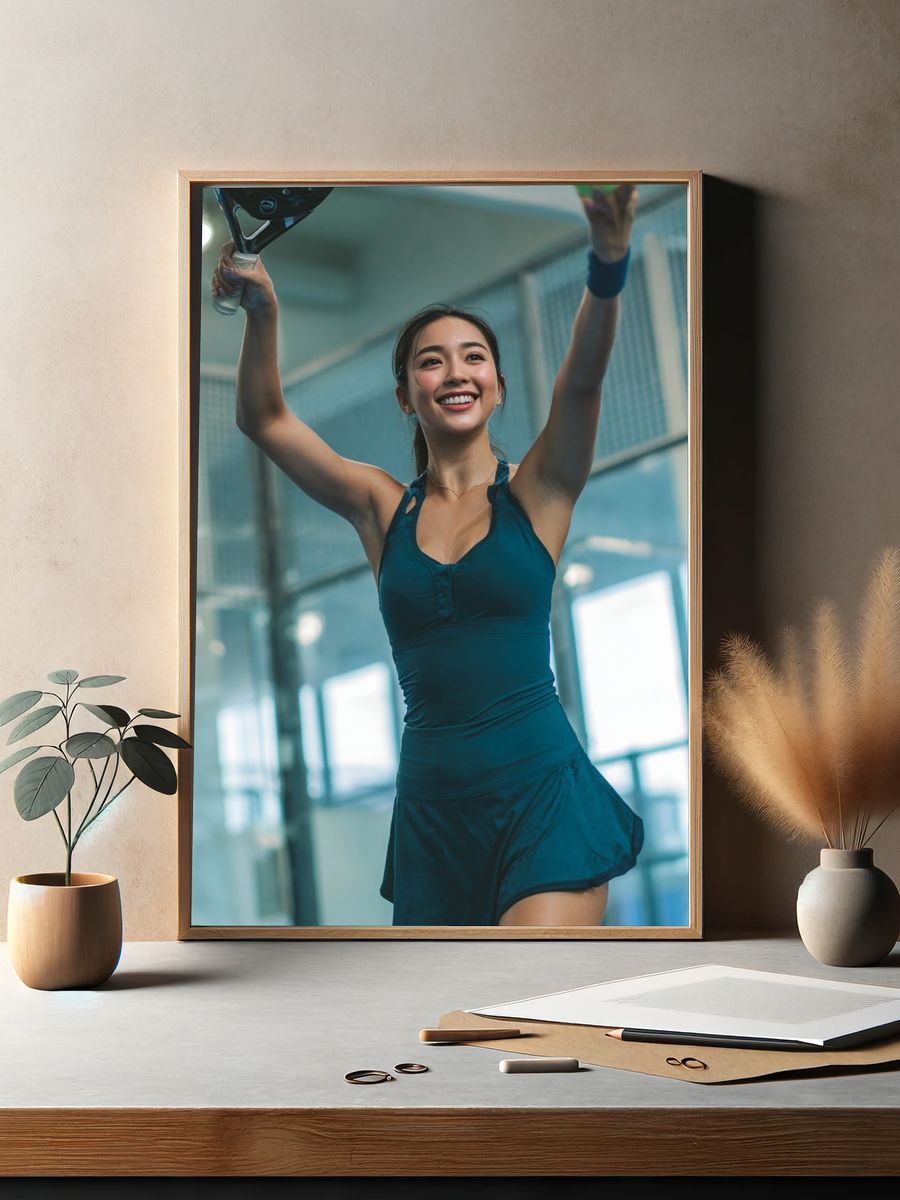 Tennis Player in Action — Sports Photography Print. — room view 2
