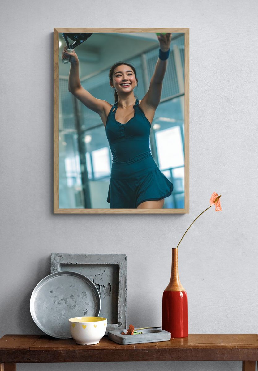 Tennis Player in Action — Sports Photography Print. — room view 3