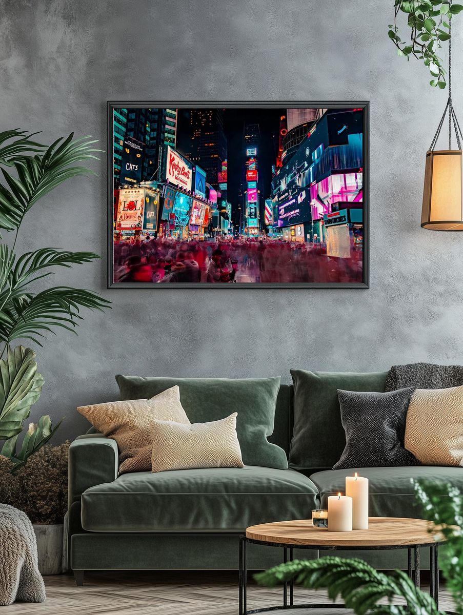 People walk quickly Theater District. — room view 4