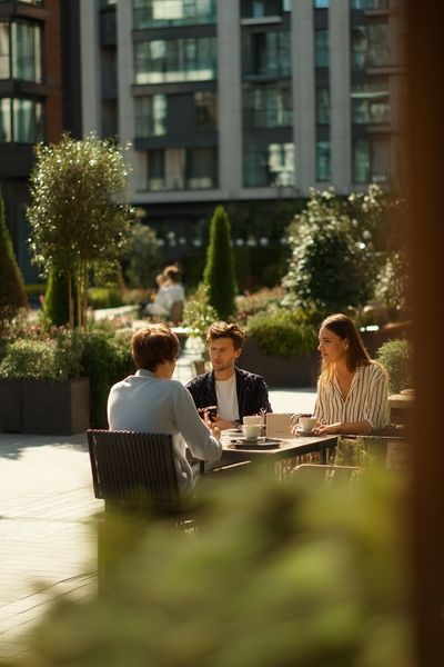 Urban Garden Café Photography Poster. poster print