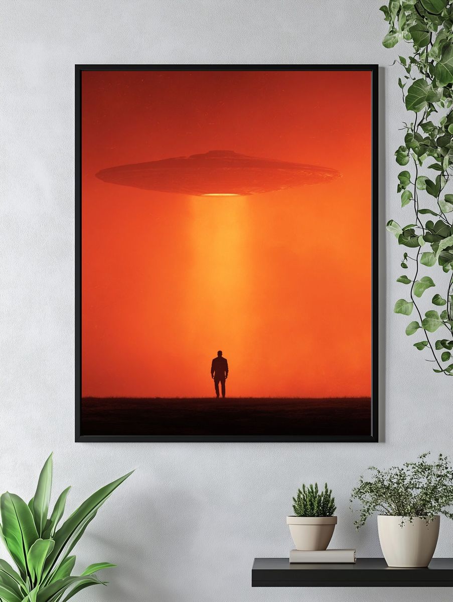 UFO Encounter Sci-Fi Poster. — room view 4