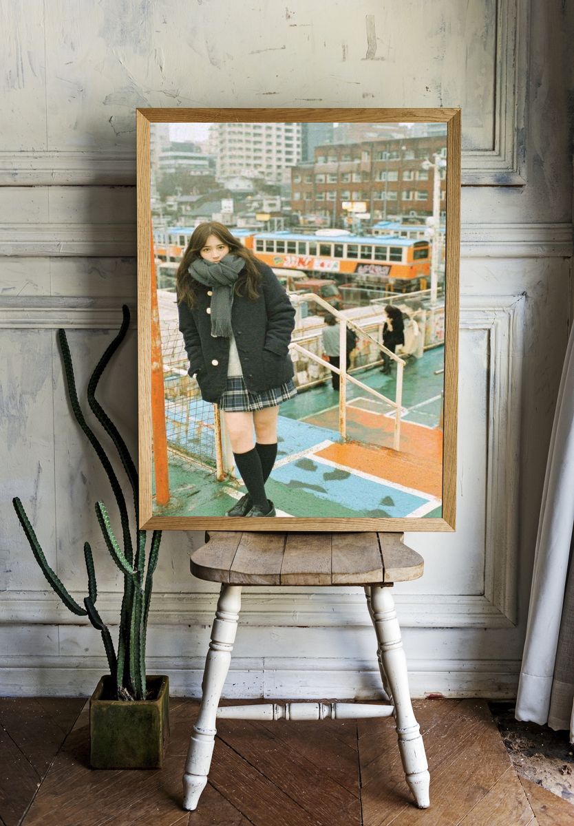 Urban Fashion Portrait Poster. — room view 1