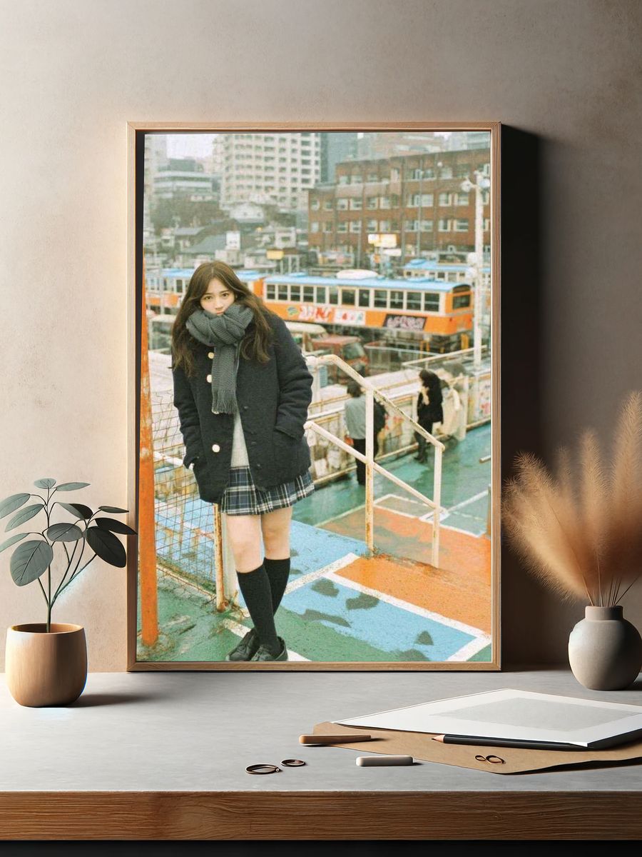 Urban Fashion Portrait Poster. — room view 2