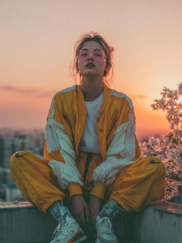 Urban Sunset Fashion Poster. poster — photography art