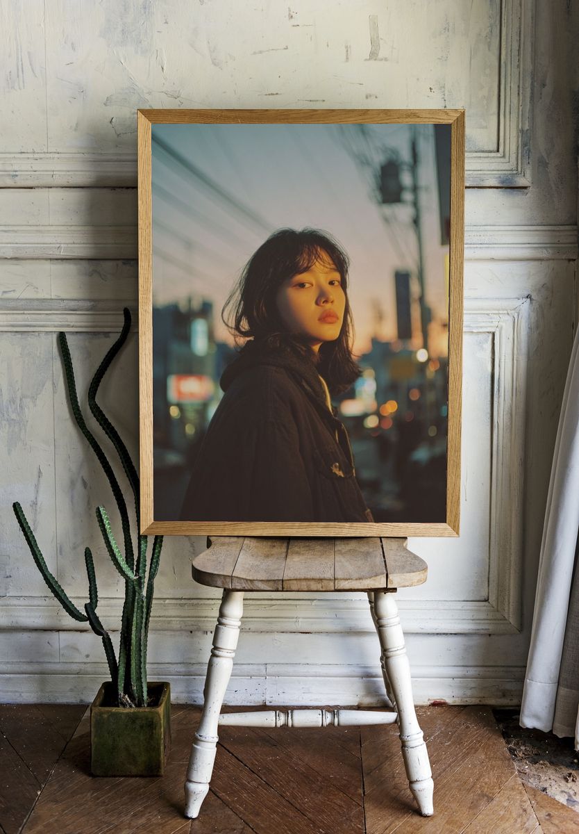 Urban Dusk Portrait Poster. — room view 1