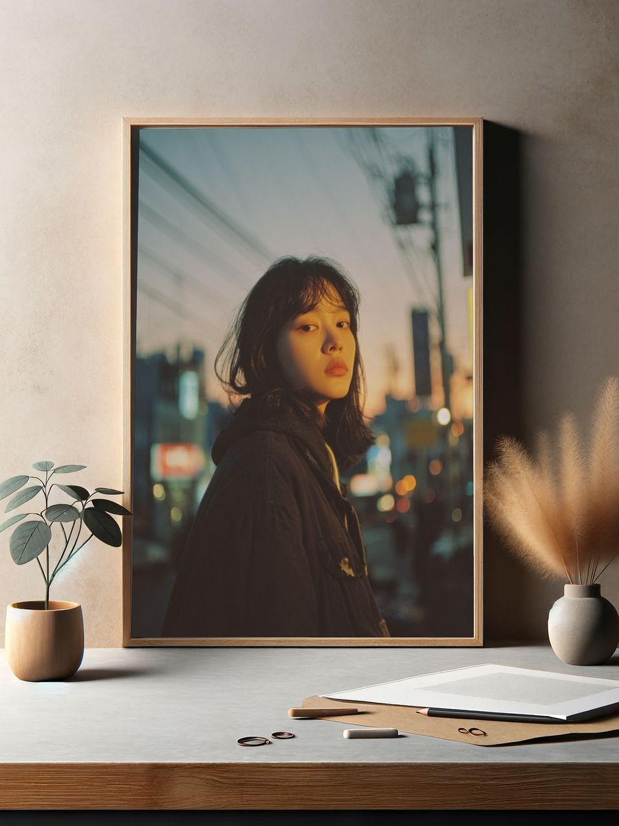 Urban Dusk Portrait Poster. — room view 2