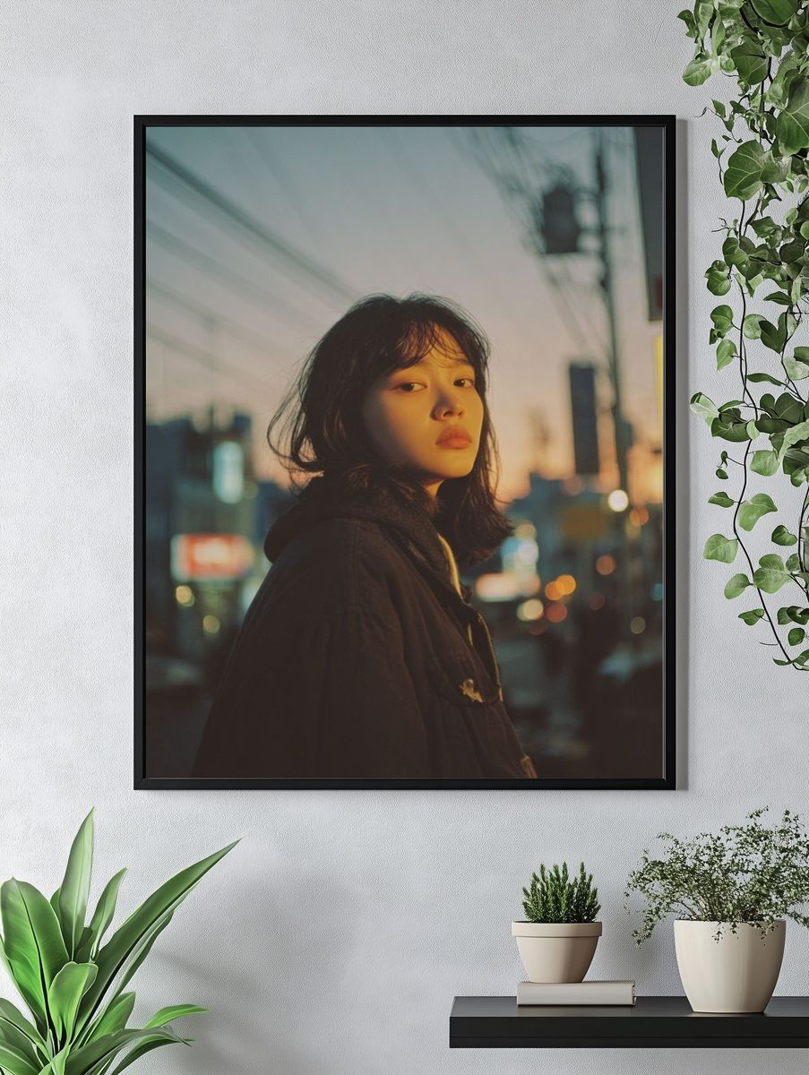 Urban Dusk Portrait Poster. — room view 4