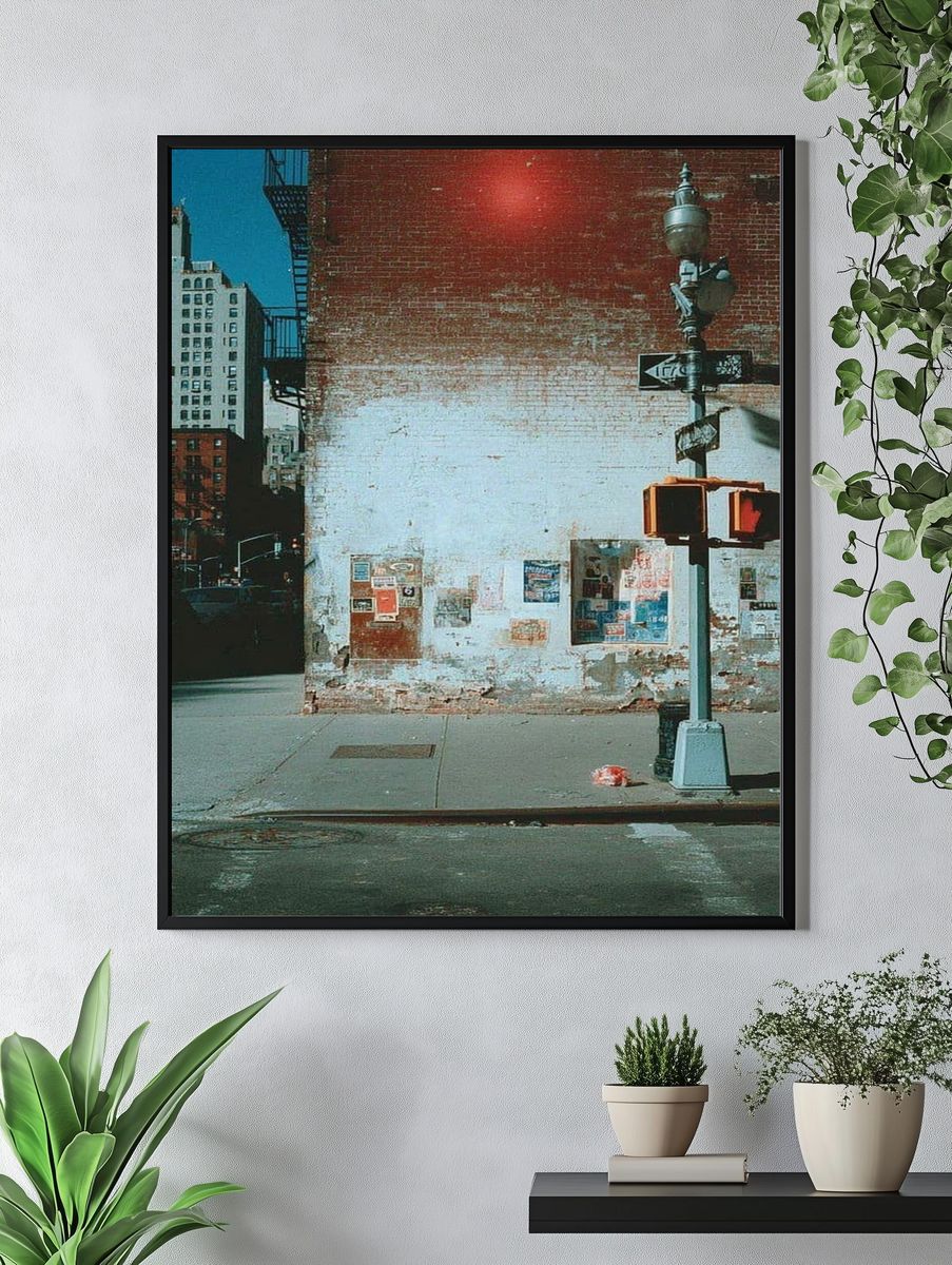Urban Wall Photography Poster. — room view 4