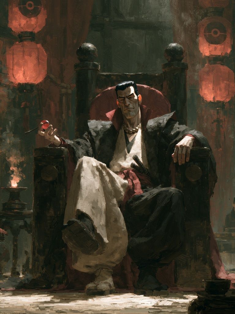 Vampire Throne Illustration Poster. poster — illustration art