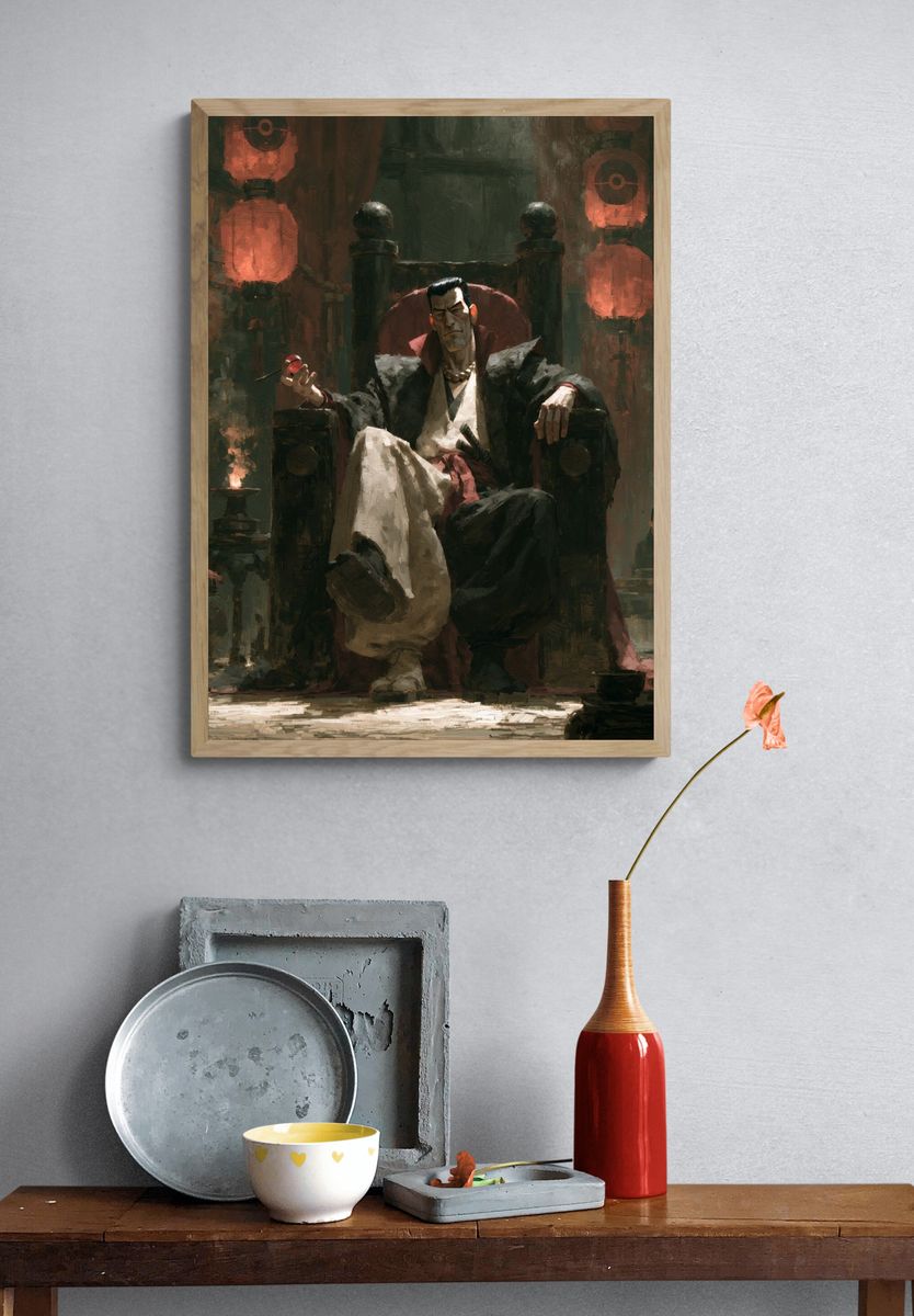 Vampire Throne Illustration Poster. — room view 3